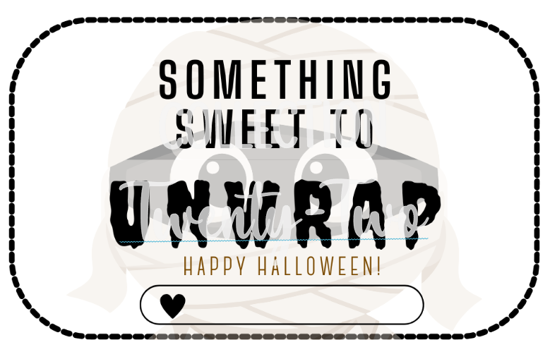 Unwrap Halloween Tag