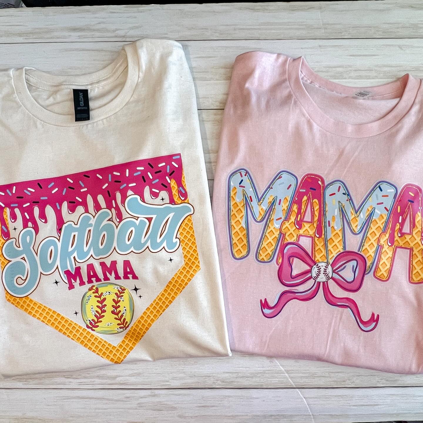 Softball Mama Drip Tee