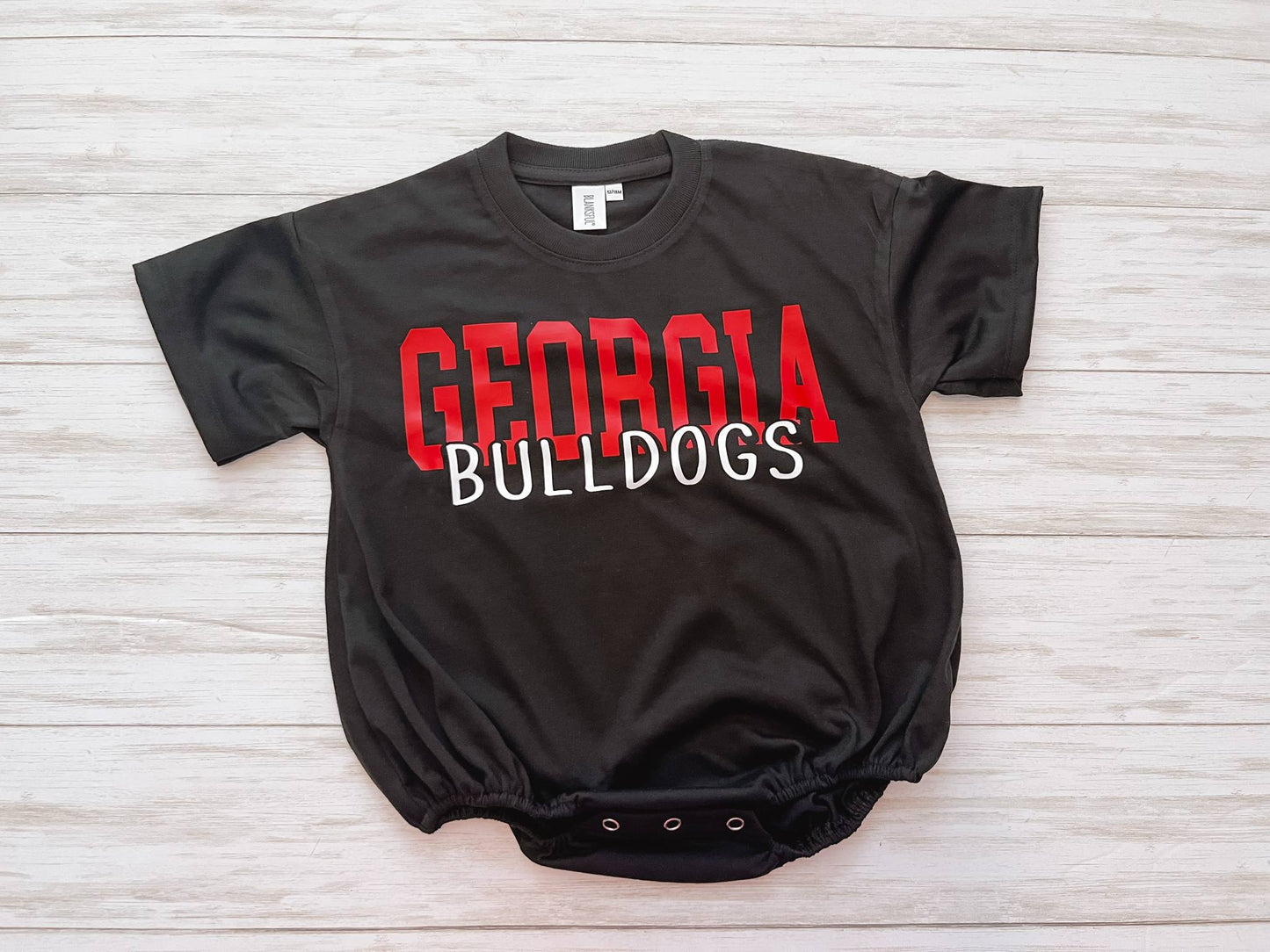 Georgia Bulldogs Bubble Romper
