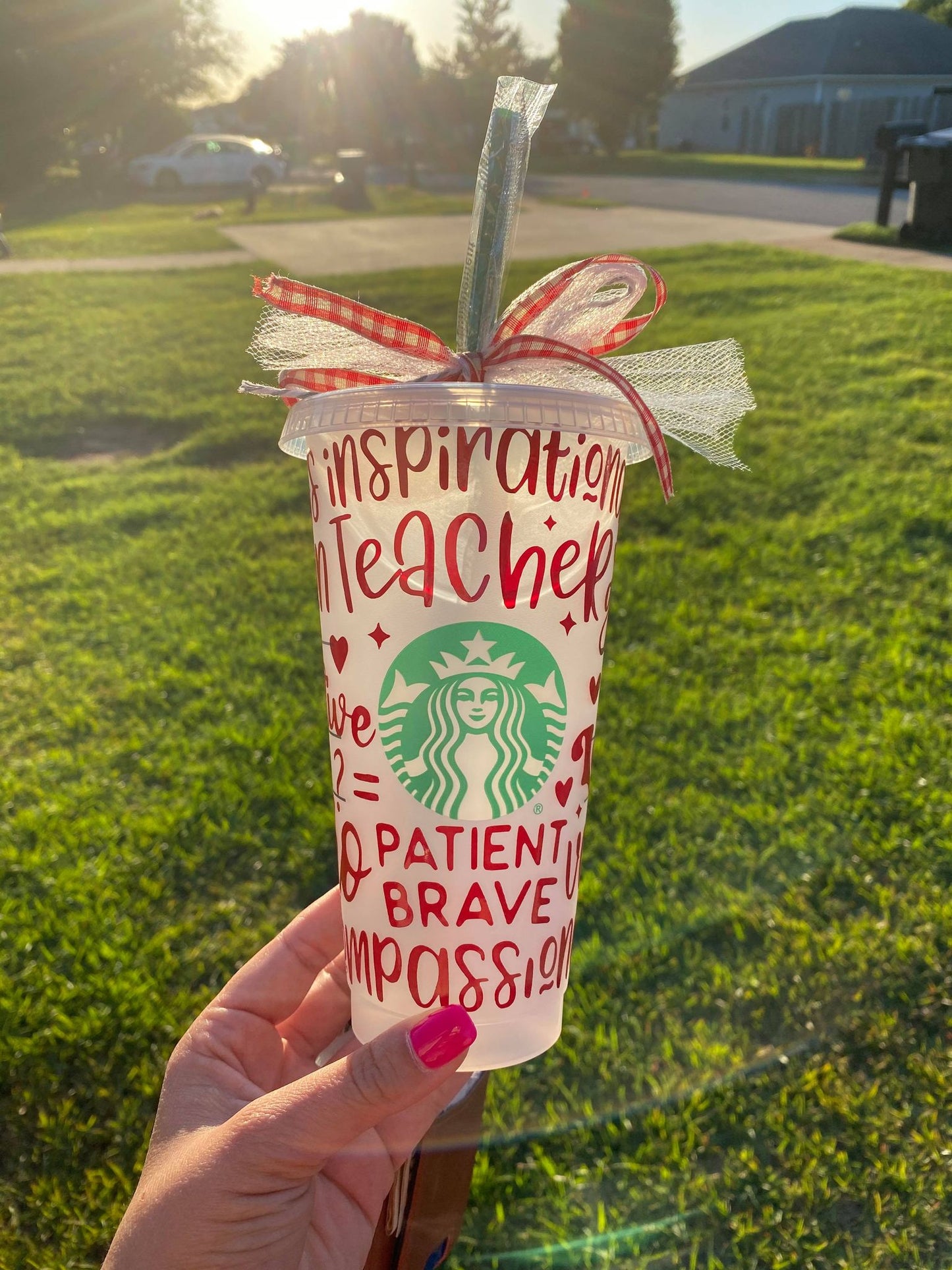Teacher WRAP Starbucks Cup