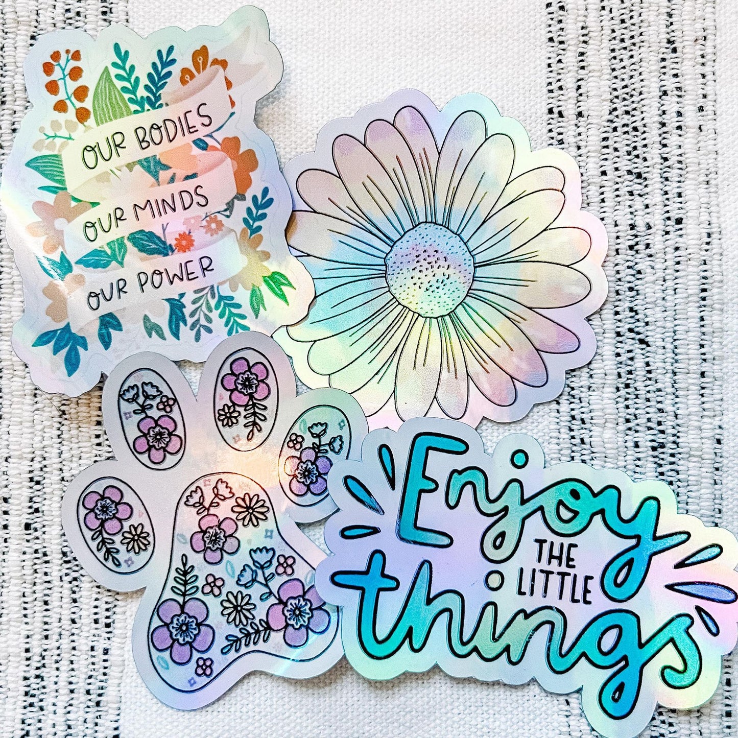 Tie Dye Flower Sticker