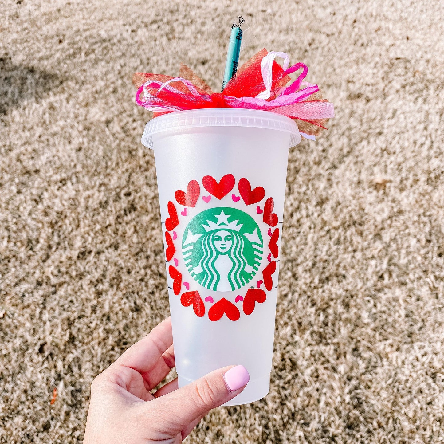 Multi Hearts Starbucks Cup