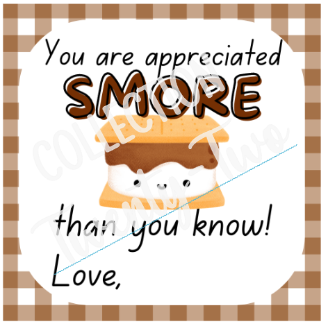 Smore Appreciation Tag