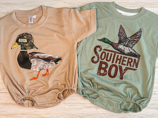Southern Boy Bubble Rompers