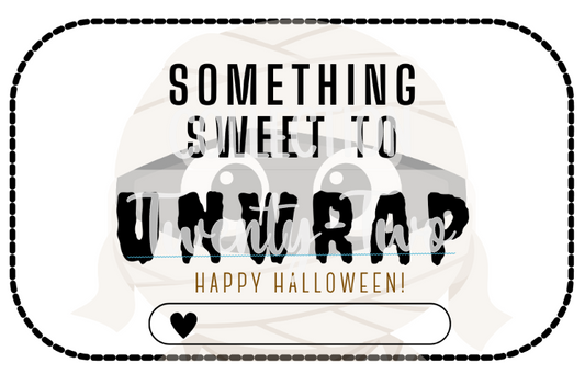 Unwrap Halloween Tag