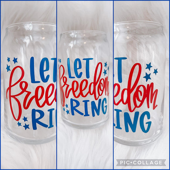 Let Freedom Ring Coffee Glass
