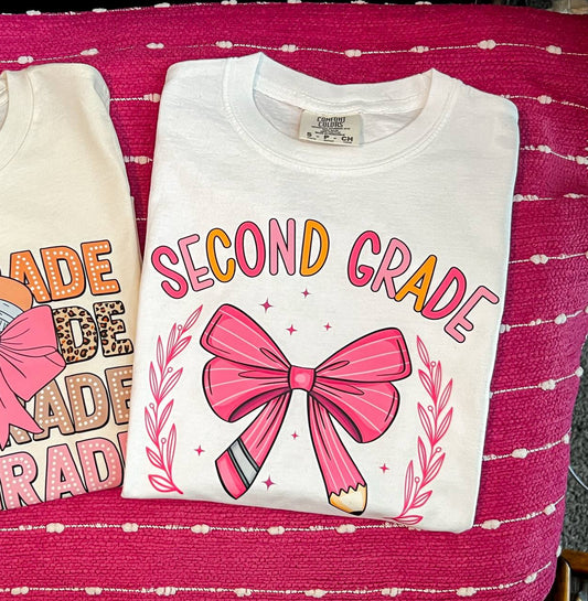 Bow Pencil Grade Tee (ADULTS)