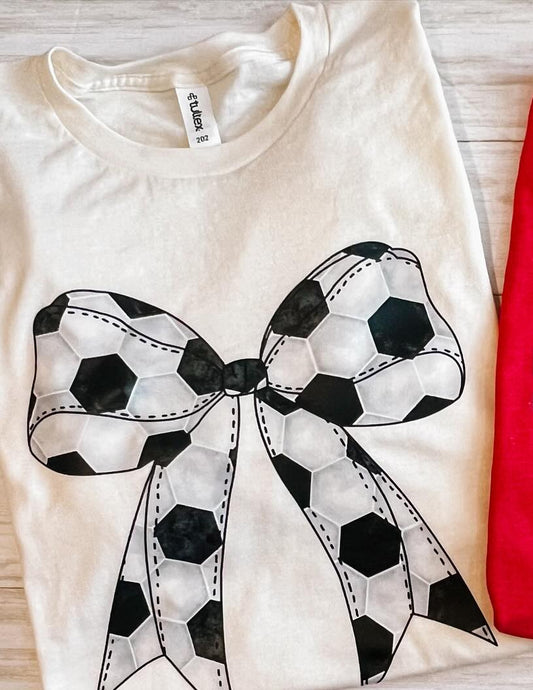 Soccer Bow Tee