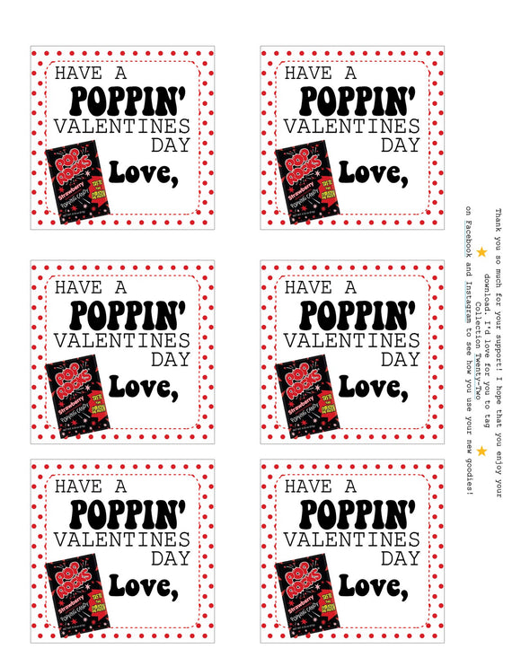 Valentines Day Pop Rock Tag