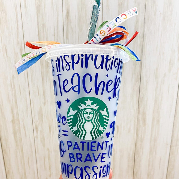 Teacher WRAP Starbucks Cup