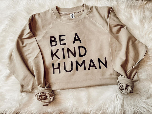 Be A Kind Human Sweatshirt/Tee