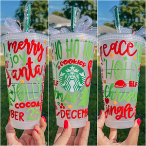 Christmas WRAP Starbies Cup