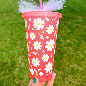 Daisy Wrap Glitter Cup (ADULT)
