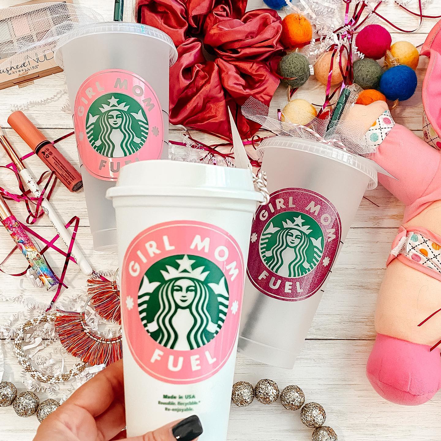 Girl Mom Starbucks Cup