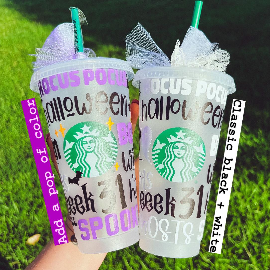 Halloween Wrap Starbies Cup