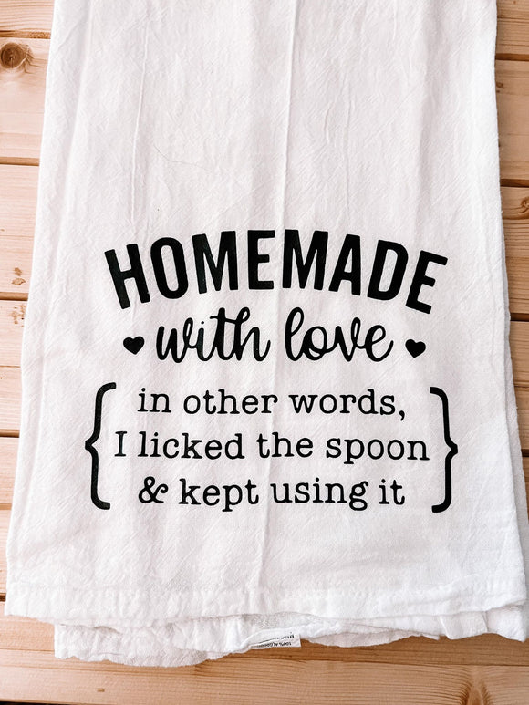 Homemade W/ Love Towel