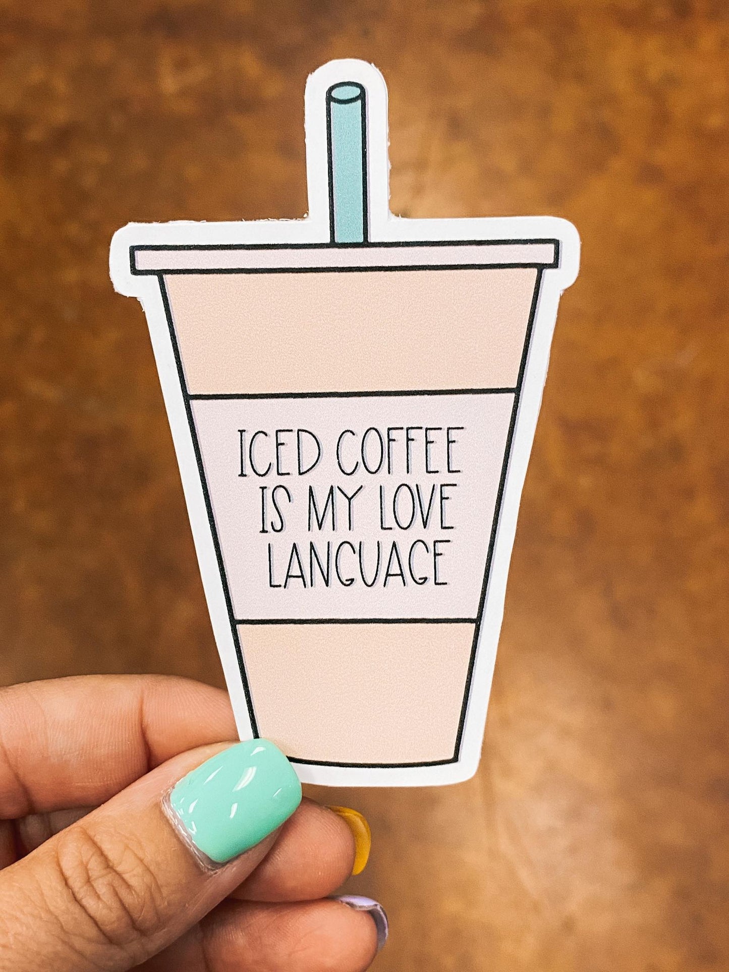 Iced Coffee Love Sticker