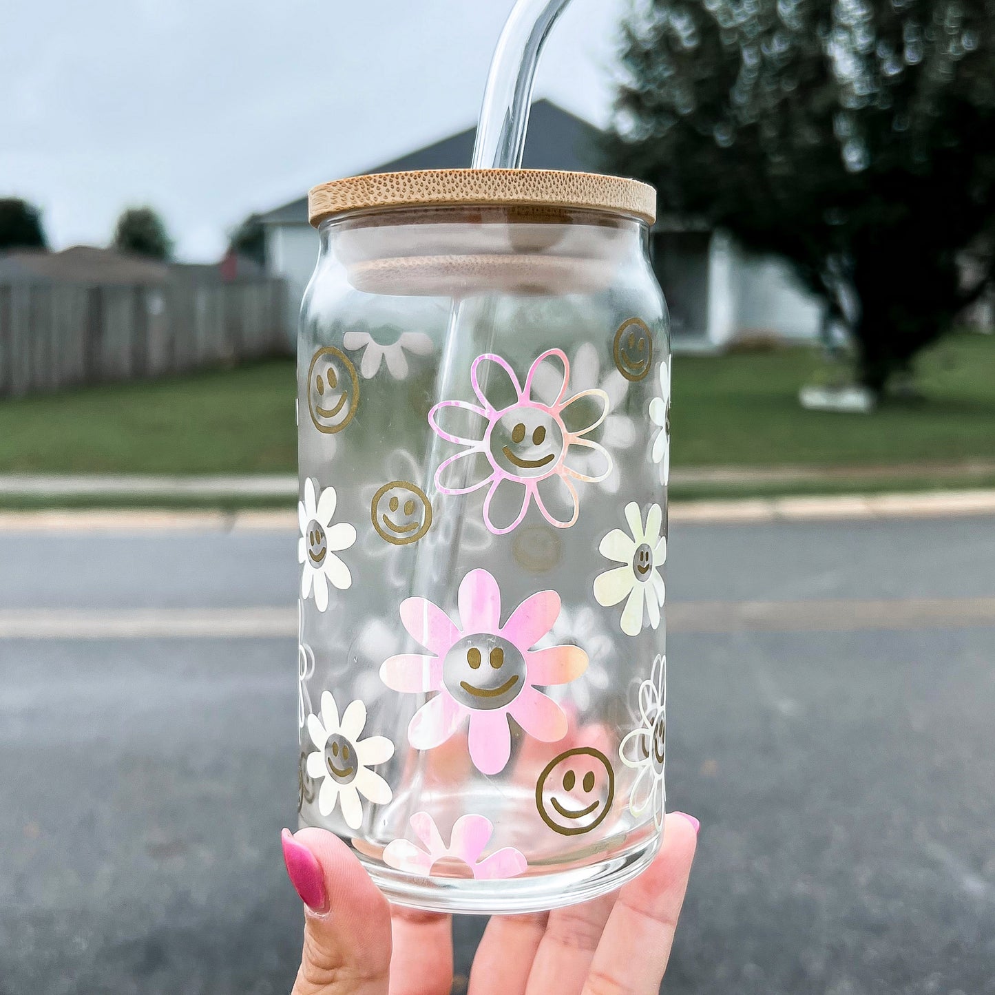 Holographic Flower Coffee Mug