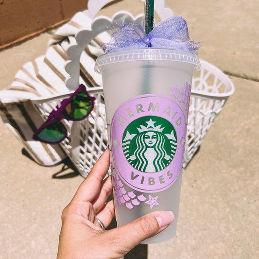 Mermaid Vibes Starbies Cup